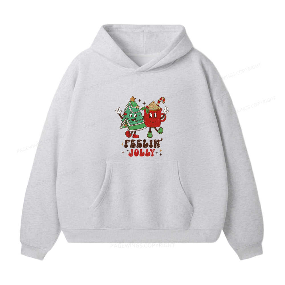 Pagewings Feeling Jolly Unisex Fleece Hoodie Set