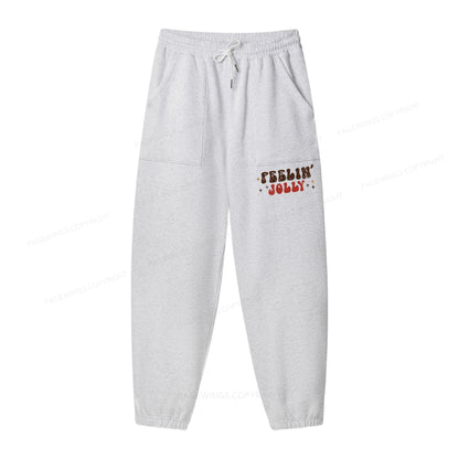 Pagewings Feeling Jolly Unisex Fleece Hoodie Set