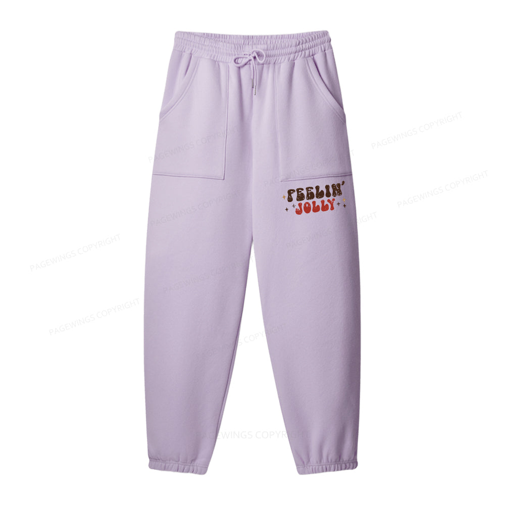 Pagewings Feeling Jolly Unisex Fleece Hoodie Set