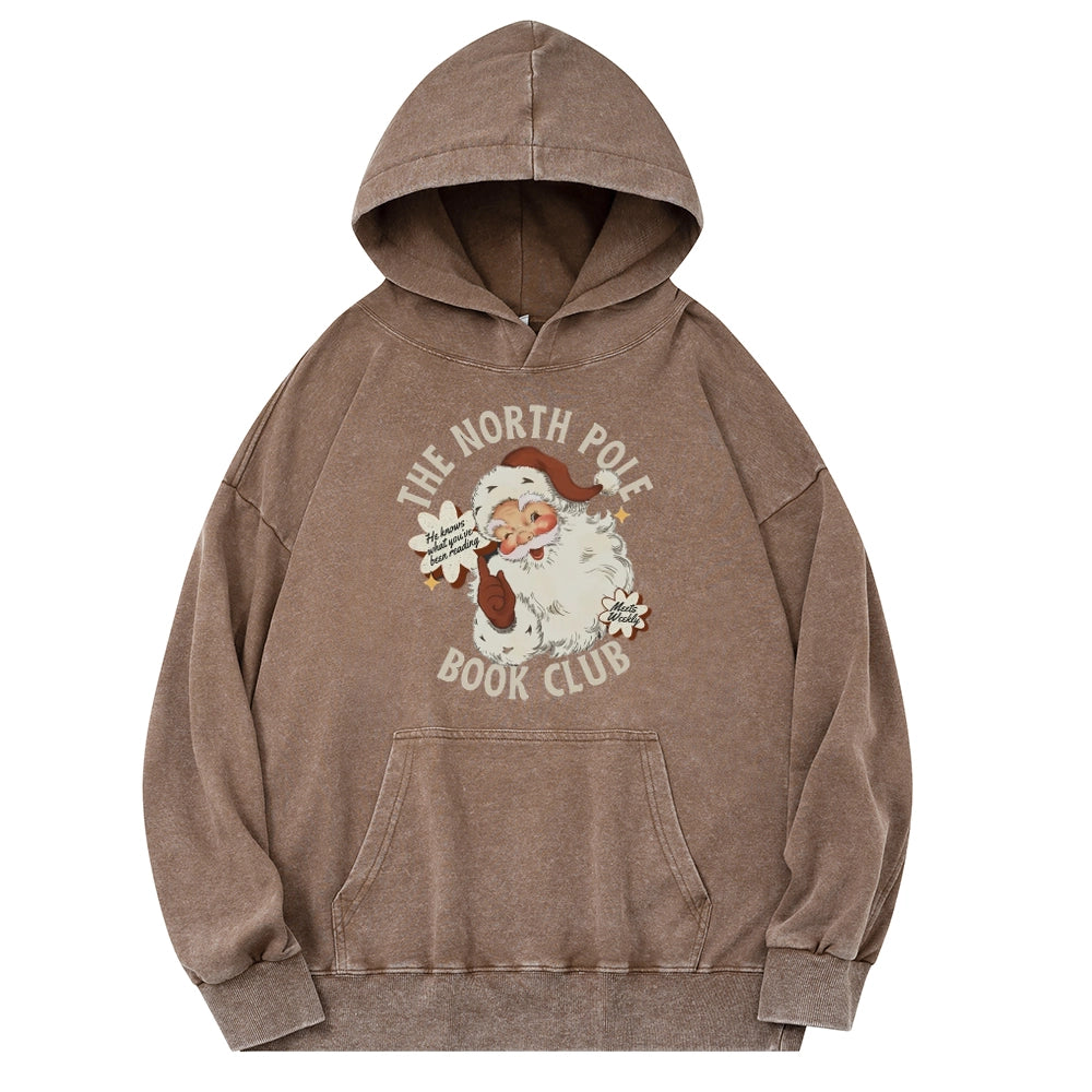 Pagewings Book Club Unisex Washed Hoodie
