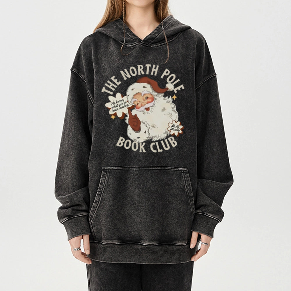 Pagewings Book Club Unisex Washed Hoodie