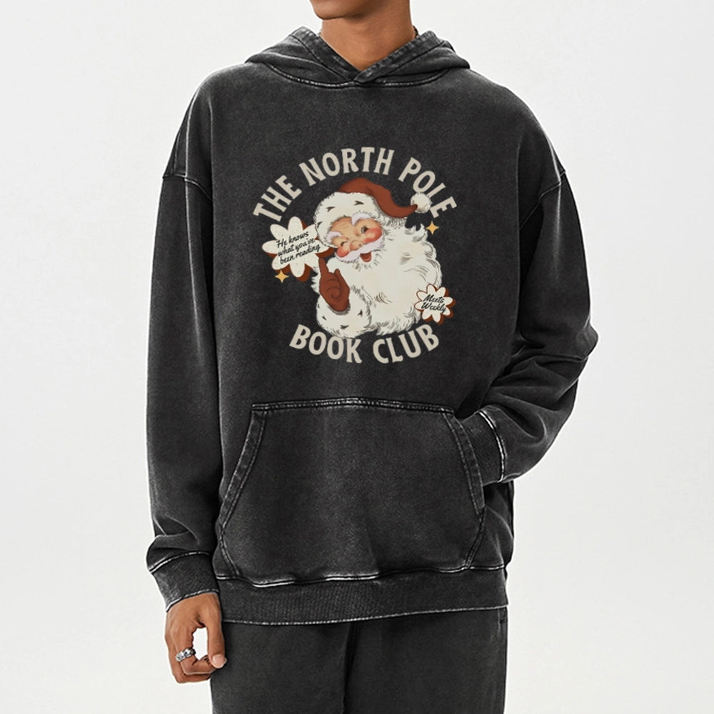 Pagewings Book Club Unisex Washed Hoodie