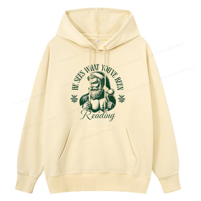 Pagewings He Sees What You've Been Reading Unisex Classic Hoodie