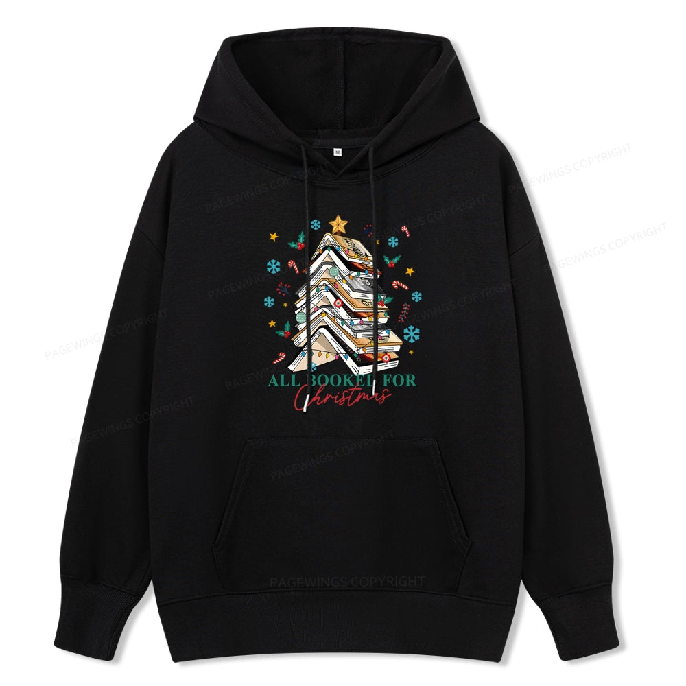 Pagewings Fantasy Reading All Booked For Christmas Unisex Classic Hoodie