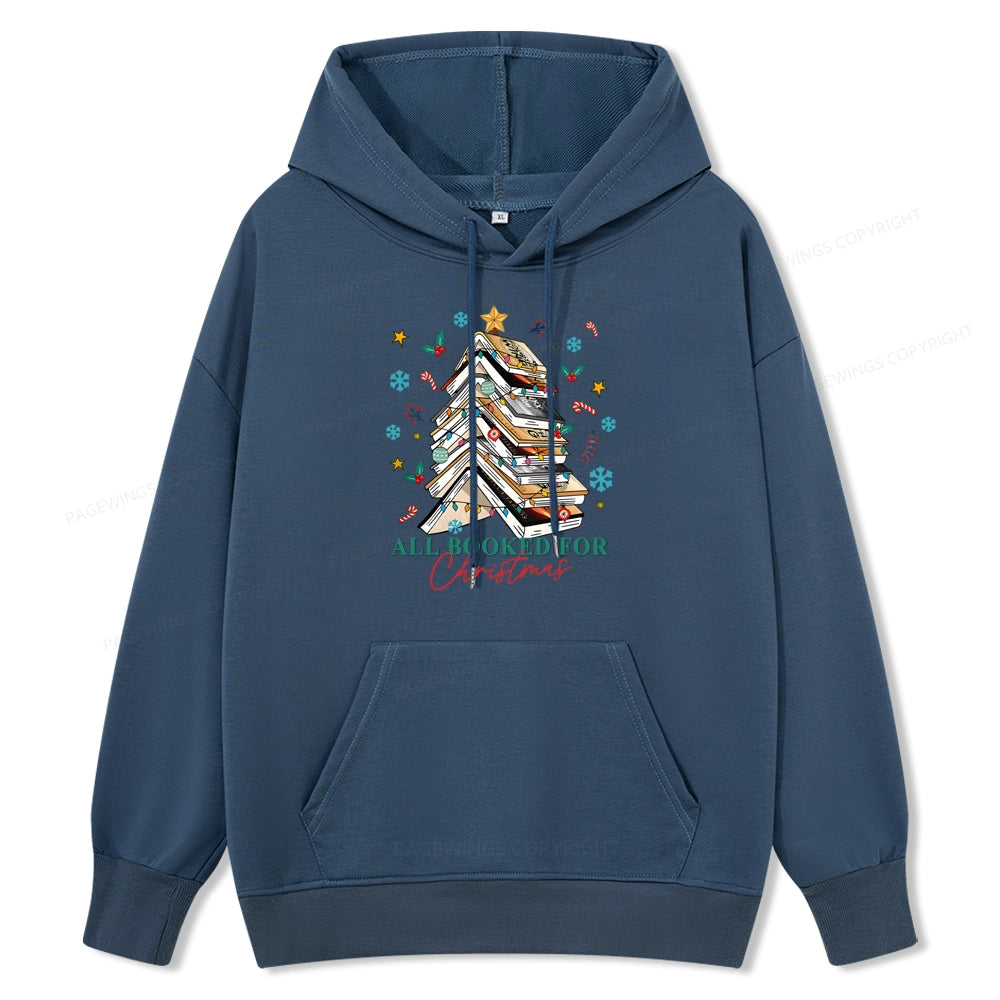 Pagewings Fantasy Reading All Booked For Christmas Unisex Classic Hoodie