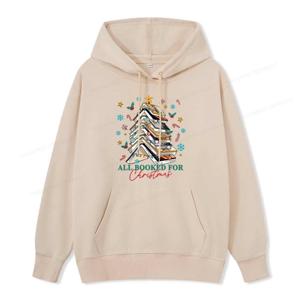 Pagewings Fantasy Reading All Booked For Christmas Unisex Classic Hoodie