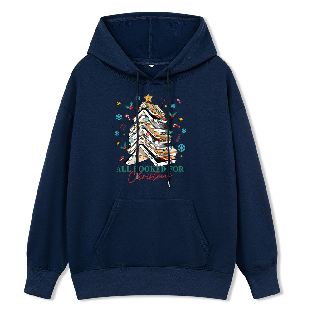 Pagewings Fantasy Reading All Booked For Christmas Unisex Classic Hoodie