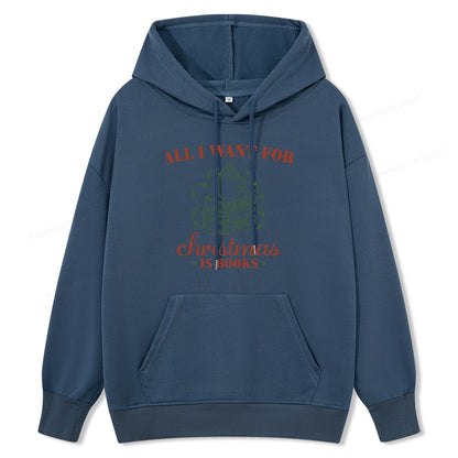Pagewings All I Want For Christmas Is Books Unisex Classic Hoodie