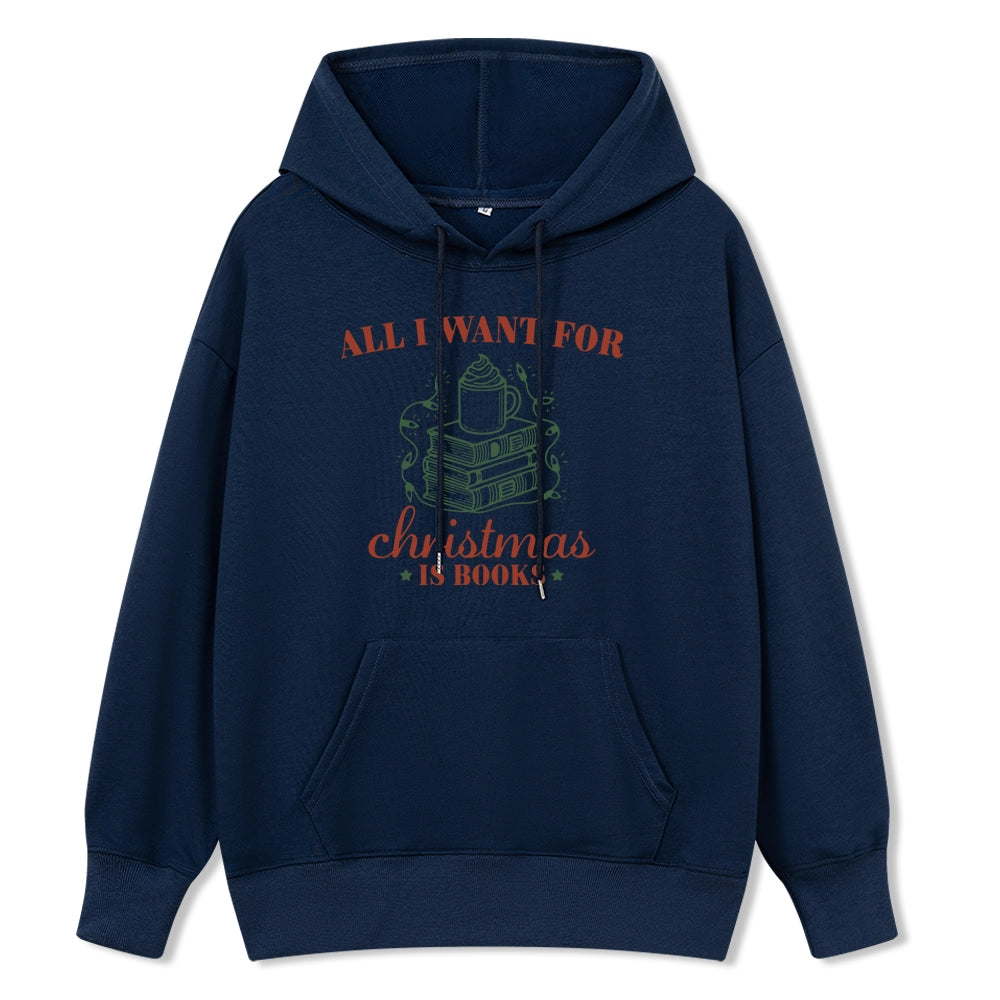 Pagewings All I Want For Christmas Is Books Unisex Classic Hoodie