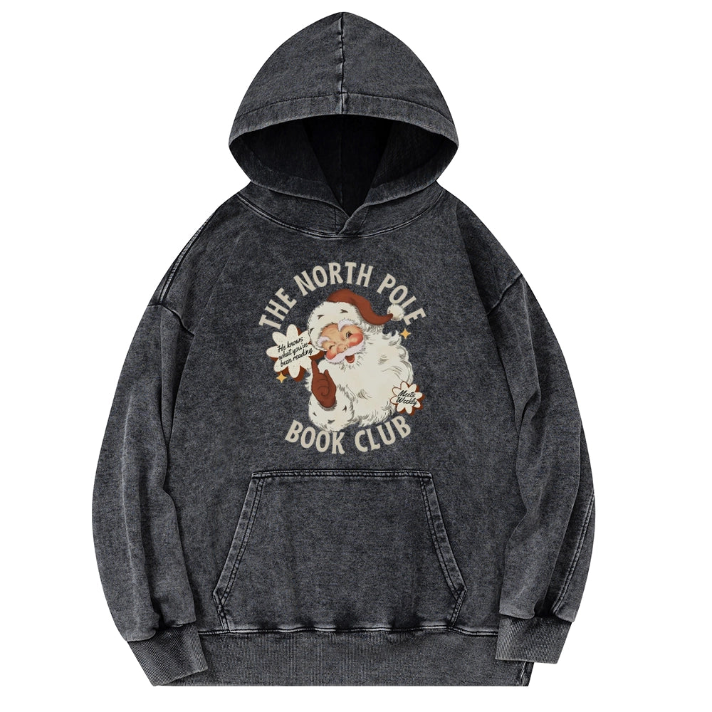 Pagewings Book Club Unisex Washed Hoodie
