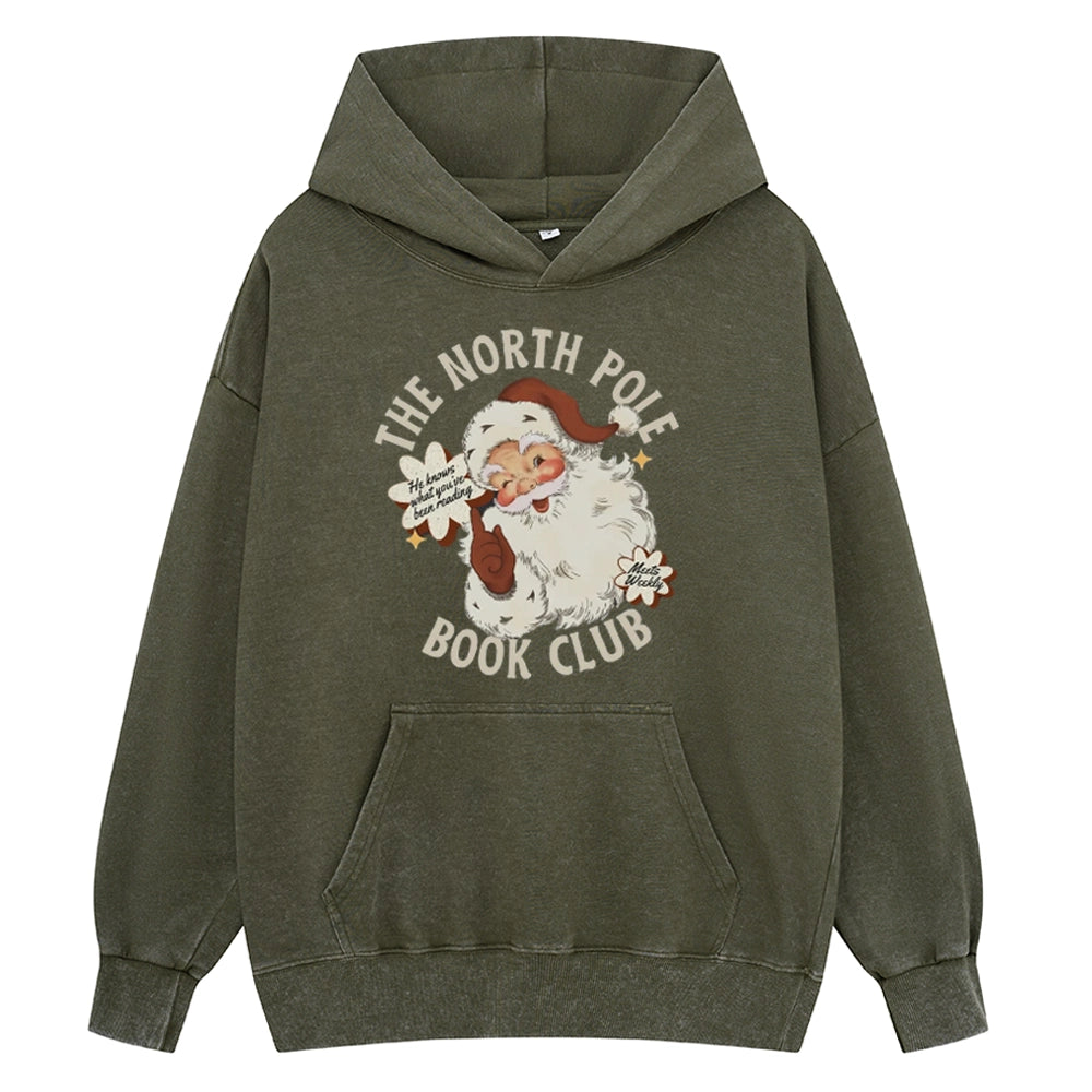 Pagewings Book Club Unisex Washed Hoodie