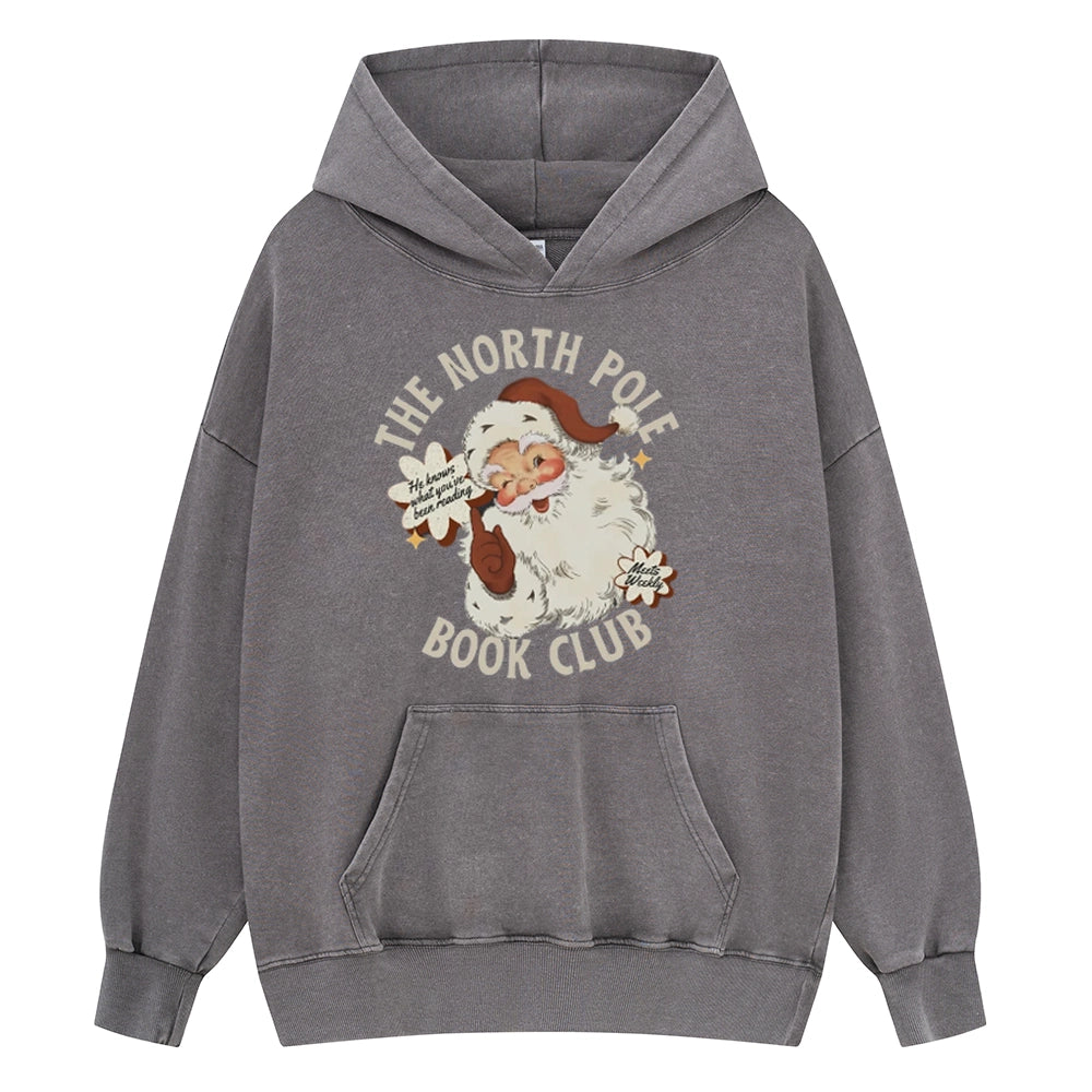 Pagewings Book Club Unisex Washed Hoodie