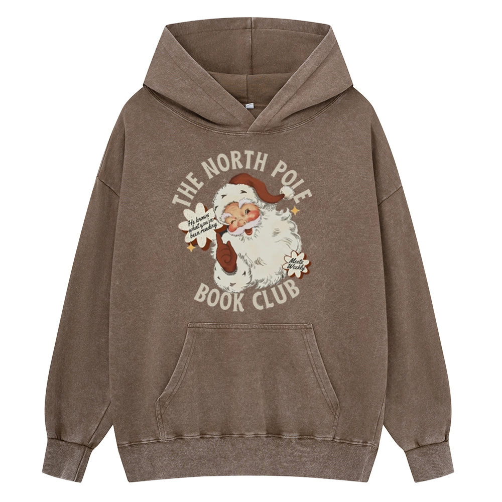 Pagewings Book Club Unisex Washed Hoodie
