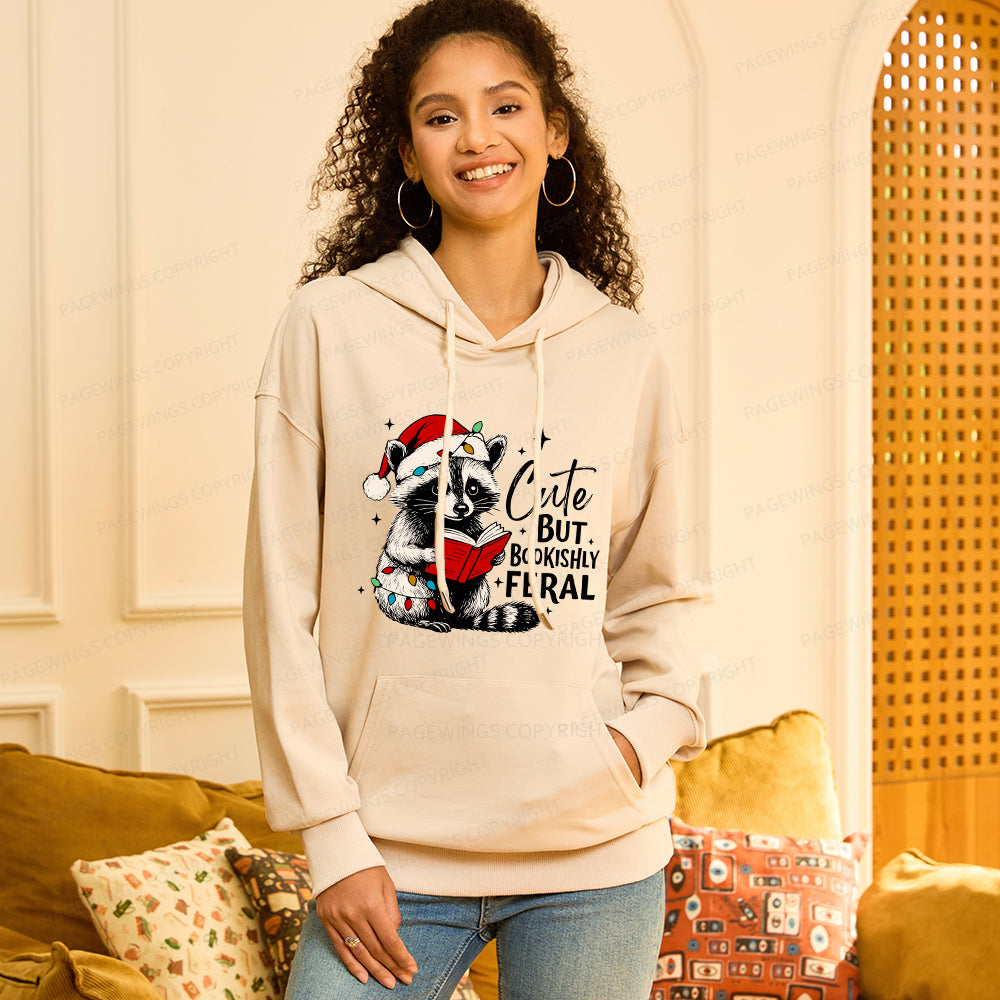 Pagewings Cute But Feral Unisex Classic Hoodie