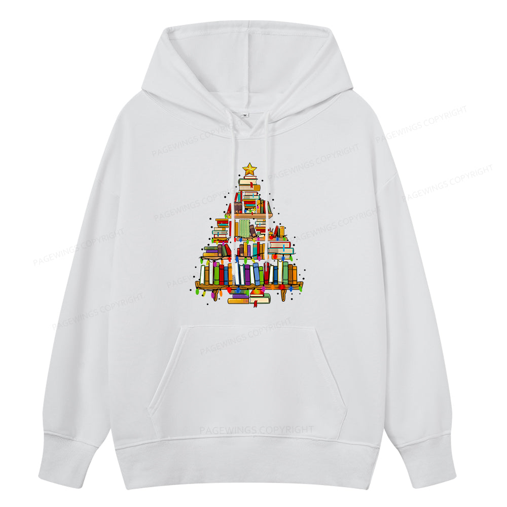 Pagewings Christmas Books Tree Unisex Classic Hoodie