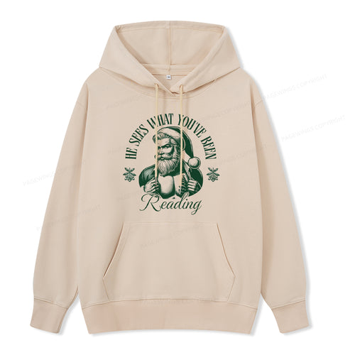 Pagewings He Sees What You've Been Reading Unisex Classic Hoodie