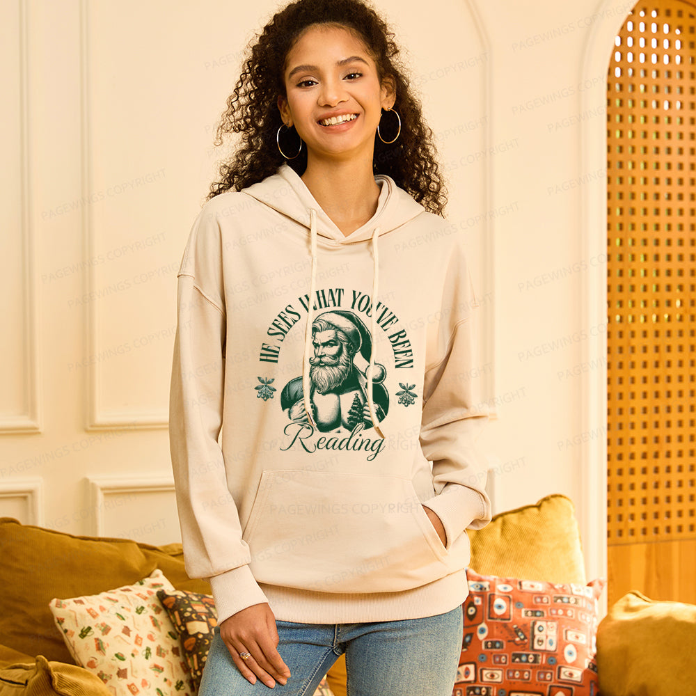 Pagewings He Sees What You've Been Reading Unisex Classic Hoodie