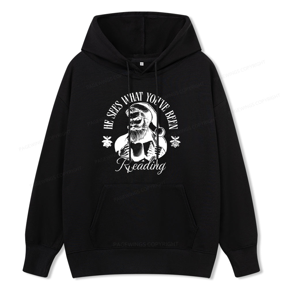 Pagewings He Sees What You've Been Reading Unisex Classic Hoodie
