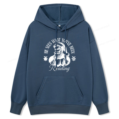 Pagewings He Sees What You've Been Reading Unisex Classic Hoodie