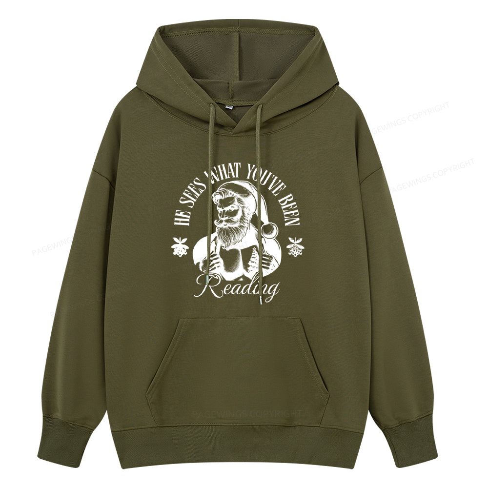Pagewings He Sees What You've Been Reading Unisex Classic Hoodie