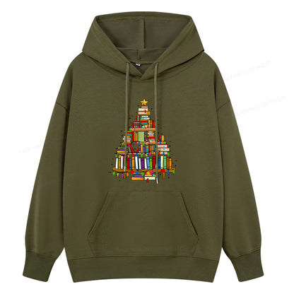 Pagewings Christmas Books Tree Unisex Classic Hoodie