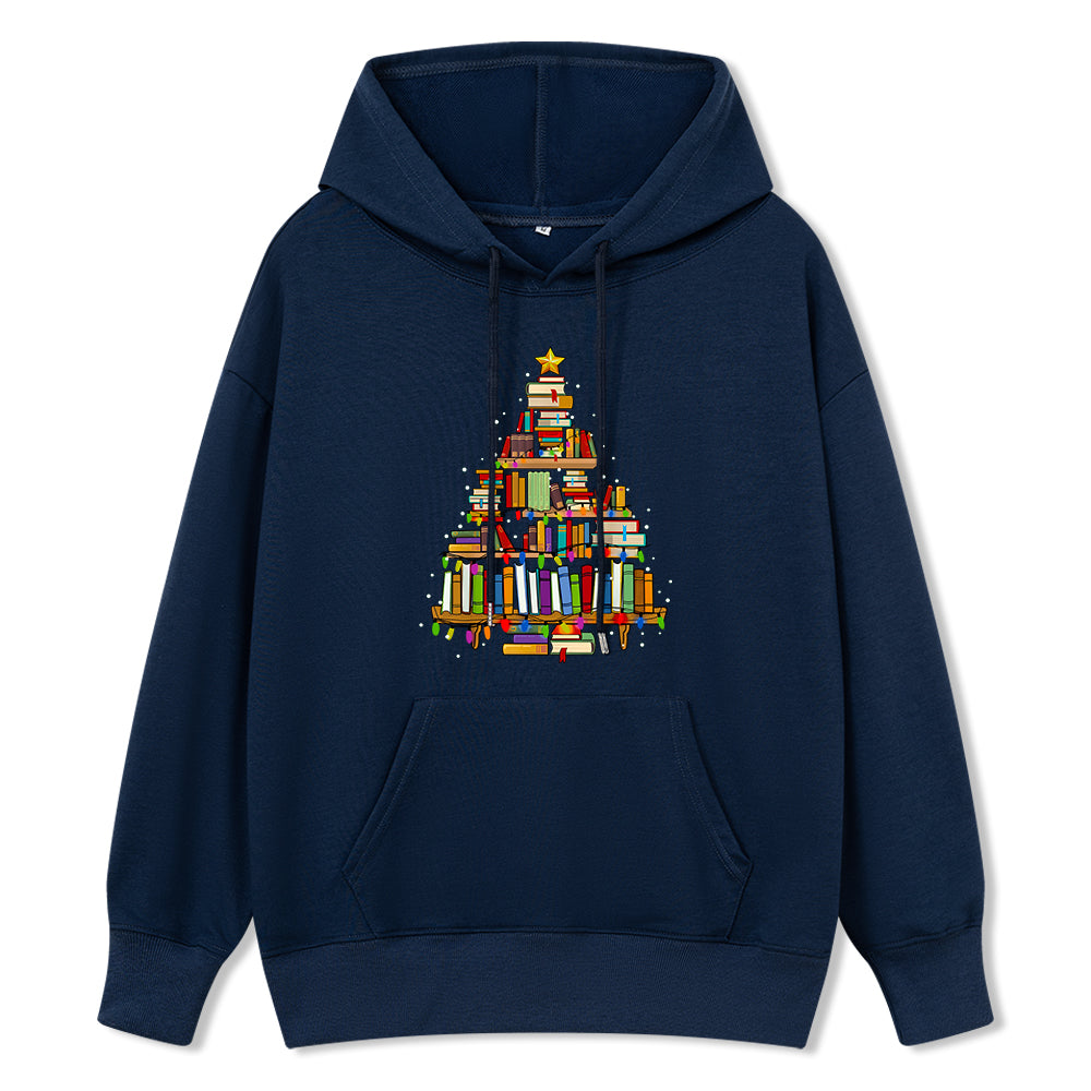 Pagewings Christmas Books Tree Unisex Classic Hoodie