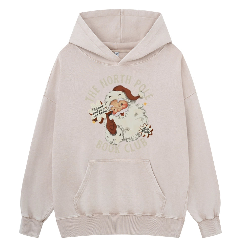 Pagewings Book Club Unisex Washed Hoodie