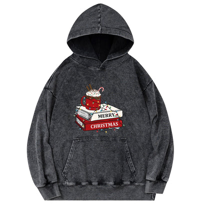 Pagewings Merry Christmas Unisex Washed Hoodie