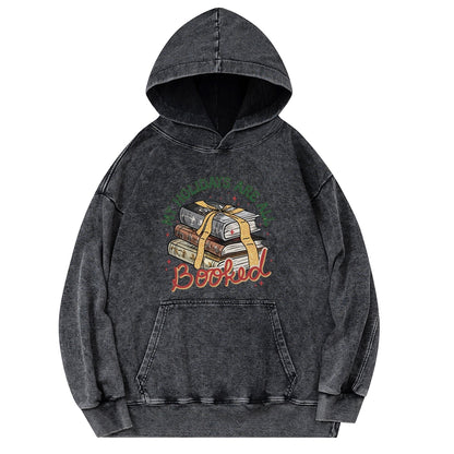 Pagewings My Holidays Are All Booked Unisex Washed Hoodie